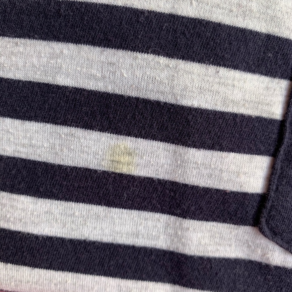 HP ☀️Men's Cotton On Black & White Striped T-Shirt - Picture 3 of 5